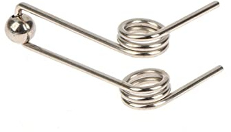 2 uds diámetro de alambre 1,2mm reemplazo de rizador doble retorno resorte de torsión varilla for rizar el cabello Accesorios (Size : 26mm)