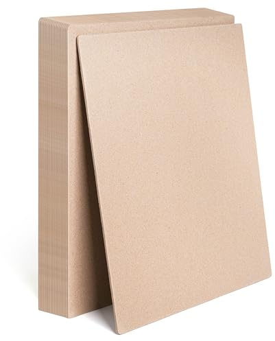 Winter Shore Tablas Carton Manualidades [Pack de 20] Tablero Aglomerado Kraft Hojas Gruesas, Lisas y Duraderas - Suministros de Encuadernacion Bricolaje y Libro Recortes - 254 x 317,5 x 2,2 mm