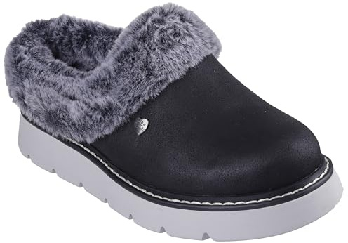 Skechers Bob Keepsakes Lite Chaussons en mousse à mémoire de forme pour femme, Noir/textile, 41 EU
