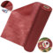 Gohytal Tischläufer Rot, 25M x 30cm Tischläufer Bordeaux Rot Rolle Deko Tischband Geburtstagsdeko Tisch Papierrolle für Hochzeitsdeko Feierlichkeiten Kommunion Taufe Deko Weihnachtstag Gedenktag