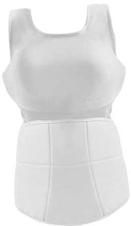 predolo Protection Abdominale et Pectorale de Karaté pour Femmes, Plastron de Boxe, Protège Poitrine de Boxe, Gilet de Protection Réutilisable et Léger, Poitrine pour La Boxe Les Spectacles