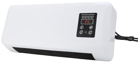 Stylebest Riscaldatore/raffreddatore Montato a Parete, Condizionatore D'aria Ad Alta Efficienza Energetica con Telecomando per la Camera da Letto di Casa, Riscaldamento e (Spina europea 220 V)