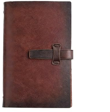 Nachfüllbares A5 Notizbuch Leder, Vintage Notizbuch mit 6 Ringen, Tasche, 160 Seiten Papier, Tagebuch Leder Valentinstagsgeschenke für Männer Frauen, Leather Notebook für Schriftsteller Arbeit Journal