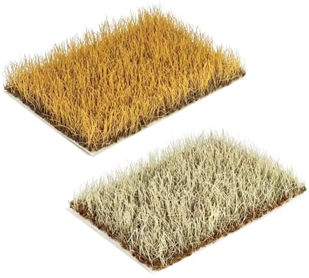 Beimus Confezione da 2 Materiali Scenici Modello Fatti A Mano Strappabili Ciuffi in Nylon per Progetti Paesaggistici E Artigianali Treni in Miniatura Materiali Artigianali Paesaggistici Fai da Te