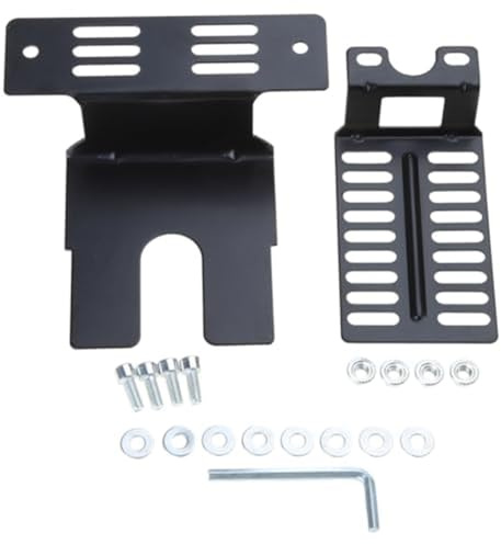 SPORTARC Staffa motore girarrosto, supporto motore grill, kit spiedo in metallo, per barbecue all'aperto, campeggio, robusto pezzo di ricambio nero, set