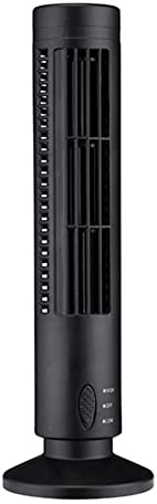Gruita Nouveau Ventilateur de Tour USB Ventilateur sans Lame Tour Ventilateur éLectrique Mini Climatiseur Vertical, Ventilateur Debout sans Lame Noir