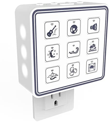 Plug In White Noise Sound Machine for Baby Sleep & Adults, Hallway & Bathroom Noise Blocker, Outlet Sound Machine for Office Privacy & Home Use with Adjustable Night Light & Memory Function by Calm Me