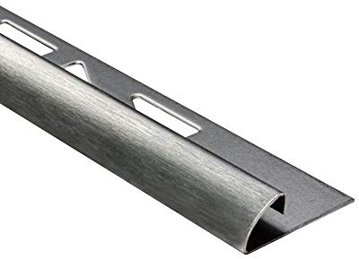10x Viertelkreis Profil Edelstahlschiene Fliesenprofil Fliesenschiene Edelstahl V2A L250cm 8mm gebürstet