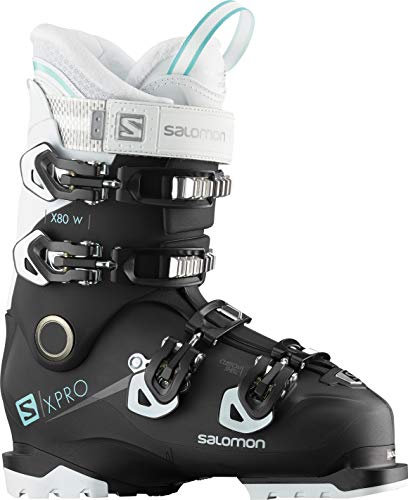 Salomon Damen X Pro X80 CS Schneestiefel, Schwarz (Black/White/Aruba Blue 000)