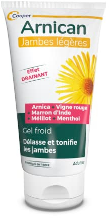 ARNICAN - Gel froid cosmétique à base d'arnica, de menthol et d'extraits de plantes - Effet drainant - Délasse et tonifie les jambes - Tube de 150 ml