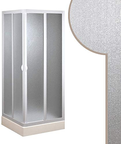 Forte BSE104001 Duschkabine, reduzierbar, 90 x 90 x 185