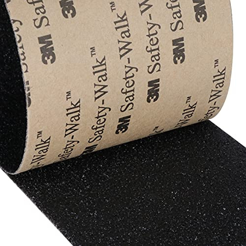 3M Safety-Walk Lot de 2 bandes antidérapantes universelles autocollantes pour applications professionnelles Noir 50 mm x 200 mm