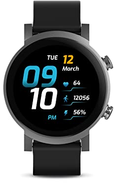 Ticwatch E3 Smartwatch für Herren Wear OS von Google mit Qualcomm Snapdragon Wear 4100+ Dual-System-Plattform Google Pay GPS Herzfrequenzüberwachung Stressmanagement iOS und Android kompatibel