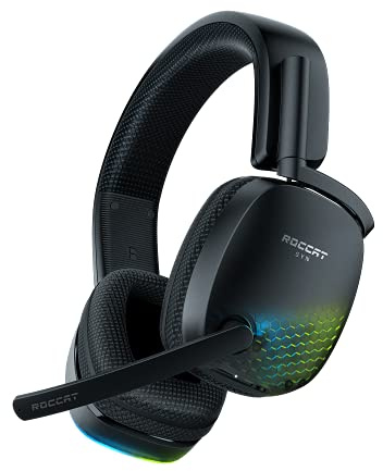 Roccat - Auriculares Gaming inalámbricos 3D con iluminacion RGB Syn Pro Air para PC (Windows)