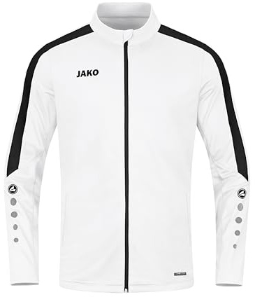 JAKO Herren Polyesterjacke Power, Weiß, XL