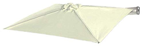 Sonnenschirme Zur Wandmontage, 210 X 210 Cm, Quadratisch, Mit Kippbarem Wand-Sonnenschirm, Aluminium (Khaki)