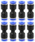 Gerade Pneumatik Steckverbinder 8 Stück Air Push Schnellbefestigungen, Pneumatische Fittings Push in Schnellkupplung Verbinder für Luft Wasser Schlauchanschluss 4mm