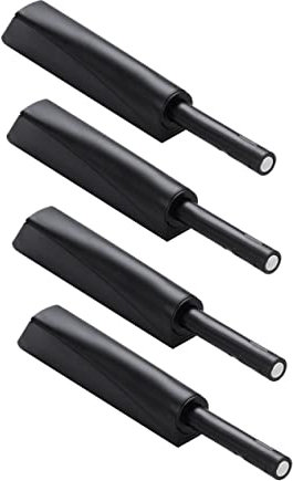 BAZEITFLOW 4Pièces Lot de Loquets à Pousser pour Portes Armoire Amortisseurs de Réaction pour Meubles Système de Fermeture Automatique sans Poignée