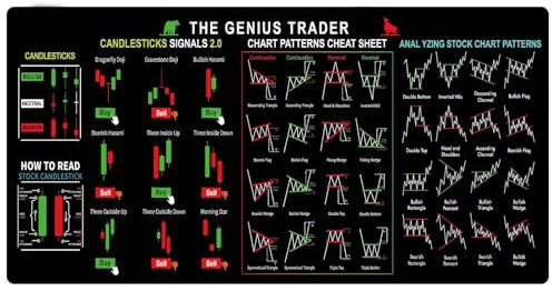 Tappetino Mouse Tappetino per Mouse Con Modalità Trading 80 * 30cm Tappetino Scrivania Grande Mousepad Mousepad Gaming,Adatto per L'Ufficio Domestico Pad Pc, Regalo per Consulente Finanziario