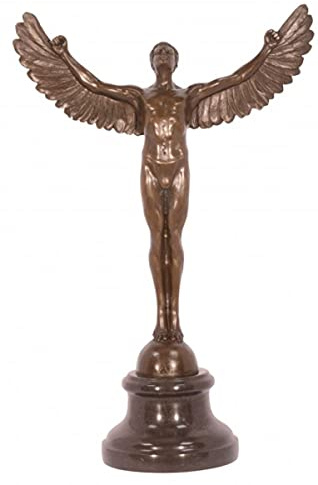 lyxig bronsfigur Ikaros 41,5 x 27 cm - skulptur