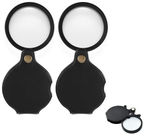 2 pièces Loupe à Main,Loupe de Lecture Pliable
