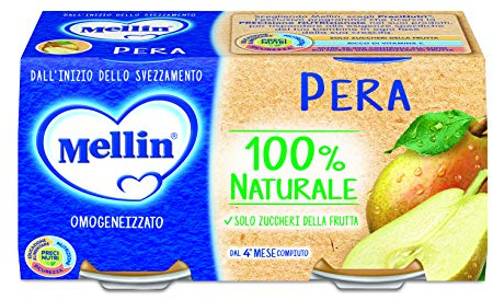 Mellin Omogeneizzato Pera - 24 vasetti da 100 gr