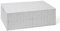 ARPAN Resin Woven Under Bed Storage Box, Chest Shelf Toy Clothes Basket With Lid - White (Large)