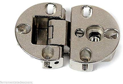 Consoloni Cerniera per Ribalta - incasso Ø 35, Zamak, Nichelata