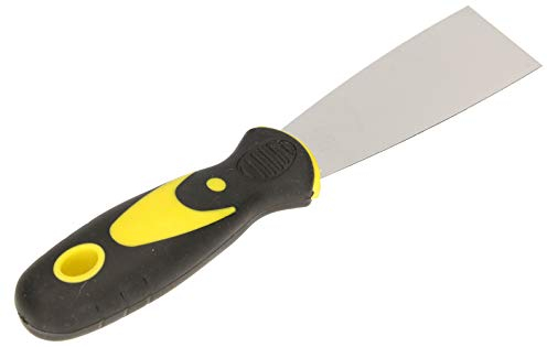 KOTARBAU® Espátula para pintor, Espátula de acero inoxidable 40 mm, Espátula con mango de goma, Espatúla masilla, yeso, Espátula rascador, Espátula universal, Espátulas de pintor