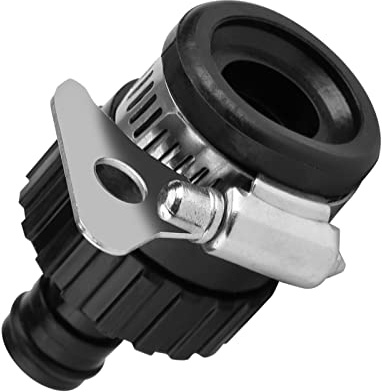 AUNMAS Conector de Grifo Adaptador de Grifo Wasserdieb Conector de Manguera de Manguera de Jardín Accesorio de Tubería para Cocina Jardinería Lavado de Autos Limpio Negro
