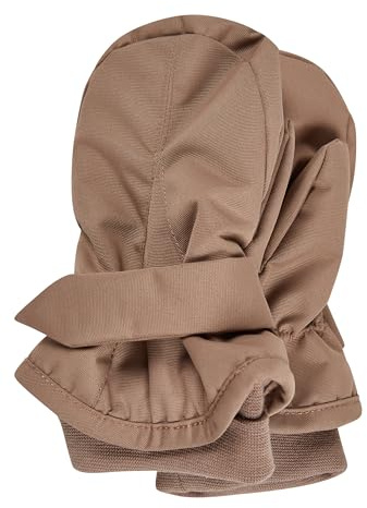 Sterntaler Rips Fäustling mit Daumen, wasserabweisend, mit elastischem Bündchen (Bio) und Klettverschluss - Unisex Accessoires für Babys und Kleinkinder - warm und funktional - braun, Gr. 1