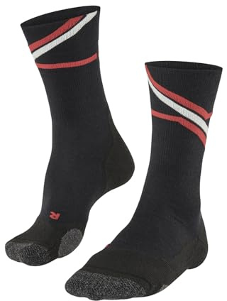 FALKE Herren Wandersocken TK2 Explore M So Wolle Funktionsmaterial antiblasen dick 1 Paar, Schwarz Black 3008 Iconic, 42-43