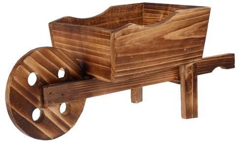 Abaodam Panier Pot De Fleurs Charrette Décoration Ornementale Vintage pour Jardin Et Intérieur pour Plantes Miniatures