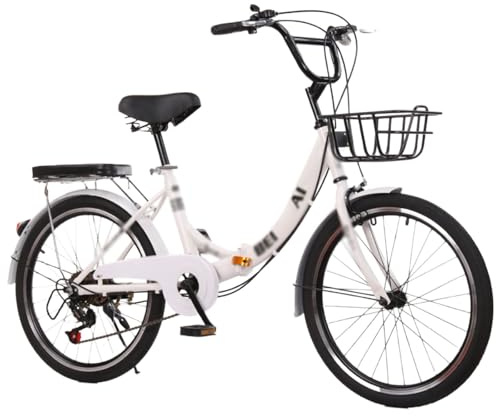 20 22 24 26 Faltrad - Fahrrad Mit 21 Gängen, Rahmen Aus Kohlenstoffstahl, Klapprad Für Den Stadtverkehr, Klapprad Mit Kissen A,22 inch