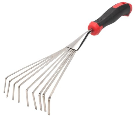 Rastrillo De Mano para Jardín | Pequeña de Jardín Herramienta de Cultivo | Herramienta Corta De Jardinería Resistente para Deshierbe Manual Y Cultivo De Suelo