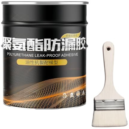 Concrete Crack Filler Waterproof Sealant, Liquid Rubber Waterproof Sealant & Concrete Sealer Outdoor Waterproofs for Driveway, Basement, Roof & DIY Repair (1Kg)