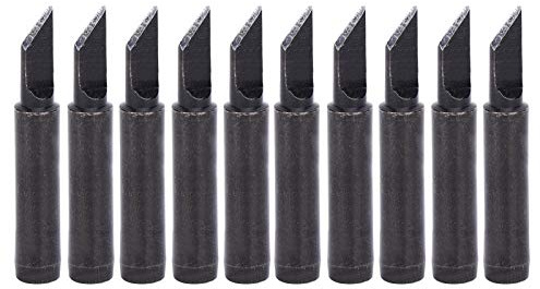 Puntas de hierro soldado 10pcs 900m - t - 1.5k | Calefacción interior negra para la serie 936/937 /938 | Calefacción rápida y estañitación fácil para áreas grandes/terminales