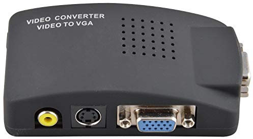 TEMPO DI SALDI Convertitore Adattatore Video Da AV, Rca, S-Video A VGA Per Pc E Proiettori