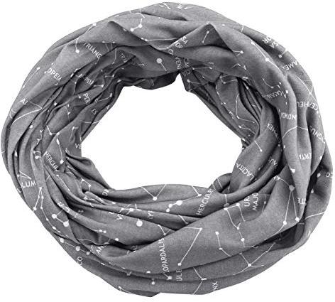 Fdit Bufanda de Moda con Bolsillo con Cremallera Pañuelo de Viaje para Mujeres Bolso de Almacenamiento de Pasaporte de Bolsillo de Billetera de Mujeres(180.00 * 50.00 * 5.00cm-Gris)