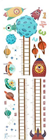 TuToy Kinder Messlatte Abnehmbare Pvc Cartoon Wandaufkleber Schlafzimmer Aufkleber Messen