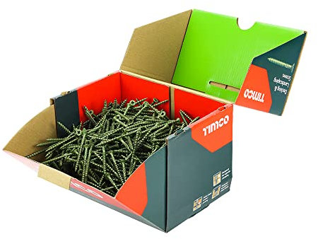 TIMCO Lot de 1000 vis classiques pour terrasse - 4,5 x 60 mm - Vert