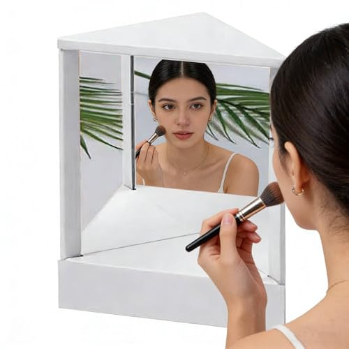 XLSBZ True Mirror Non Reversing - Icke-Reversibel Kosmetisk Bordsspegel, Riktig Spegel, Inte Vändbar