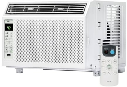 TCL 6,000 BTU Window Air Conditioner, Fan & Dehumidifier, 250 Sq. Ft., Remote Control, Easy-to-Use, Reusable Filter - H6W23W