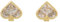 Kate Spade New York SO SPADE Studs, Clear/Gold