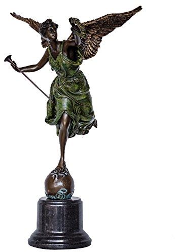 Scultura Victoria in bronzo anticato figura statue 37cm