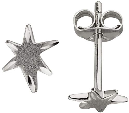 Jobo Damen-Ohrstecker Stern aus 925 Sterling Silber