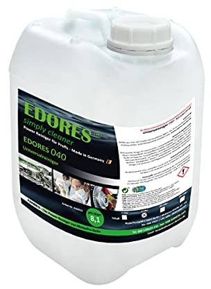 Edores-40 Universalreiniger, Konzentrat, Reinigungsmittel zum Reinigen von lackierten Flächen, Kunststoffteilen, Kunststofffußböden und zum Entfernen von Flecken auf Teppichen und Textilien, 5 Liter