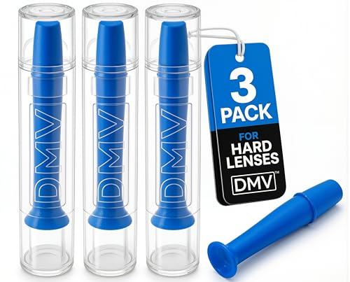 DMV Ultra Hard Contact Lens Remover (Cobalt Blue (Limited Edition), 3 Count (Pack of 1))