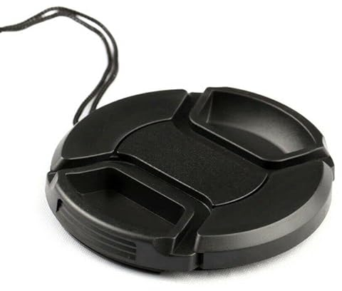 1pcs Universal Center Pinch Snap-on Front Lens Cap 40.5mm 46mm 49mm 52mm 58mm 62mm 67mm 72mm 77mm 82mm For Canon Nikon Sony Pentax Olympus Fuji Camera with String (58mm)