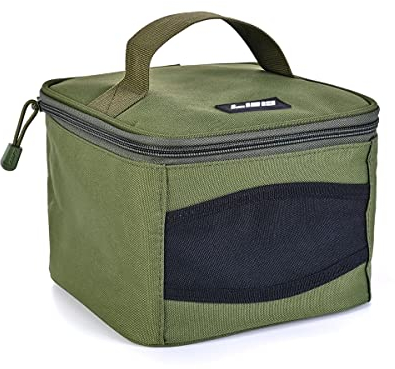 Conskyee Fishing Reel Case, Fishing Reel Storage Bag, Oxford Cloth Square Cover Fishing Accessories Bag